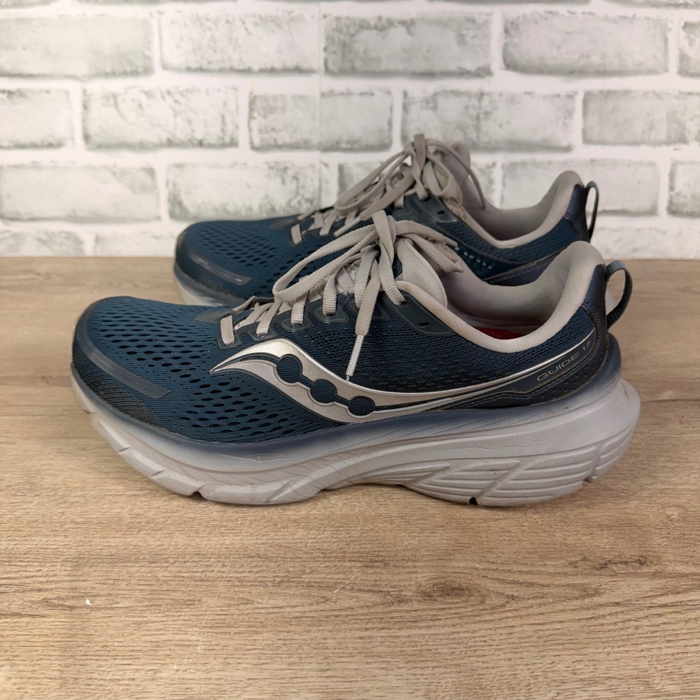 Saucony Guide 17 Running Shoes Mesh Blue Mens 10